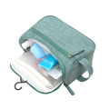 Custom Men Business Trip Travel Pouch Waterproof Fabric Hand-Made Sewing Cosmetic Toilet Bag